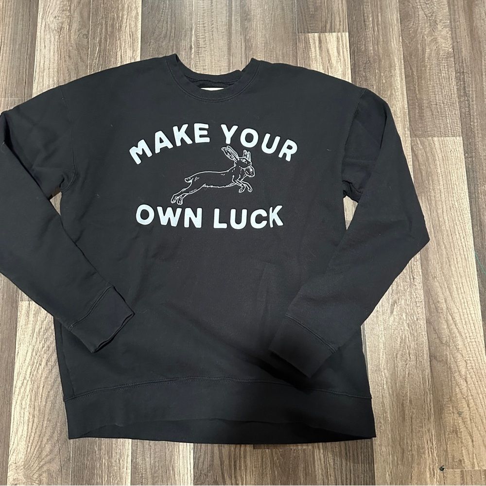 Pointer And Pine “Make Your Own Luck” Sweatshirt L - image 1